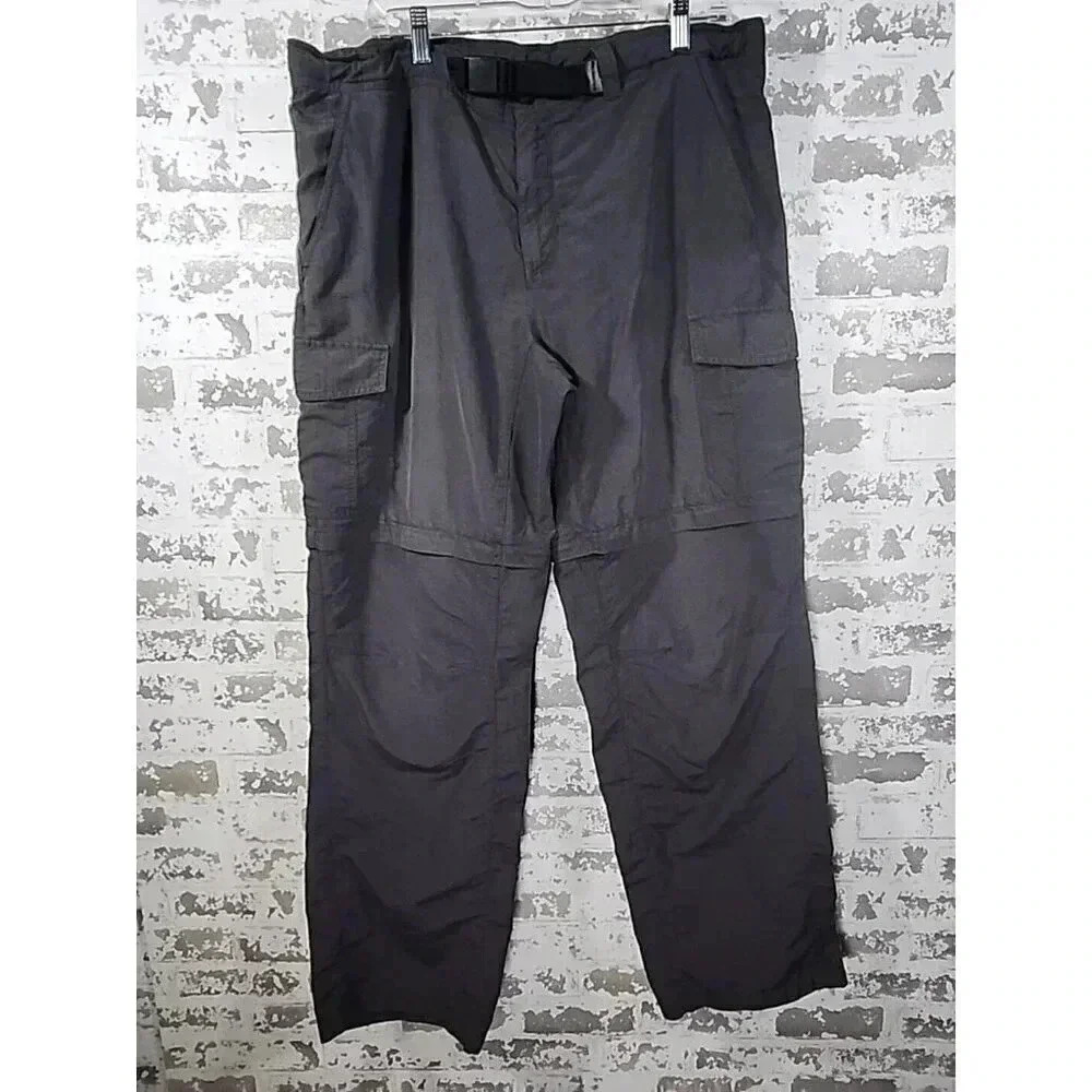 Eddie Bauer Travex Cargo Pants Size XL‎ Gray Convertible Hiking